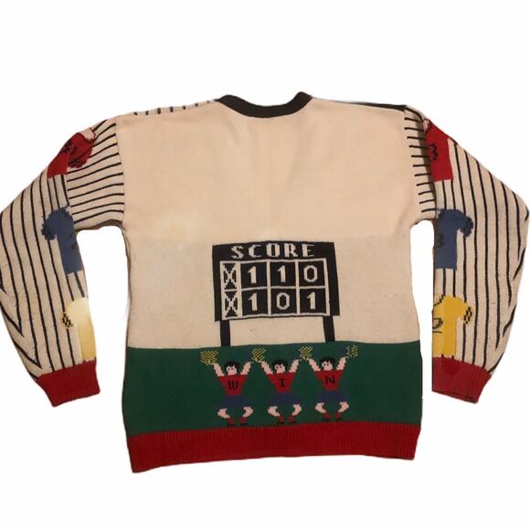 Sweater Loft New York Sports Sweater Cardigan Sz S - Picture 5 of 6